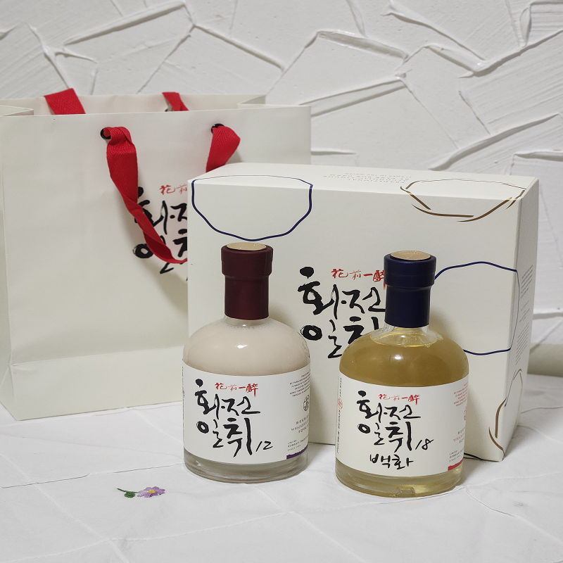 화전일취 지시울 양조장,화전일취 375ml 2종 선물세트(화전일취12+화전일취18백화)